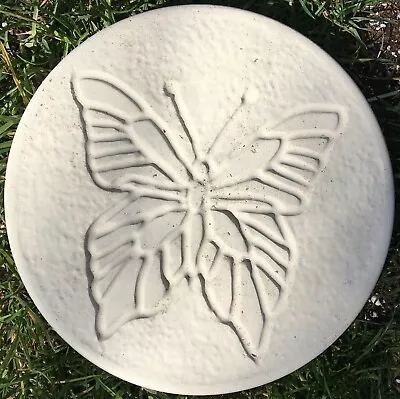 Butterfly Stepping Stones - Round - White • £29.74