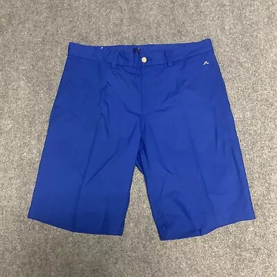 J. Lindeberg Tapered Micro Stretch Shorts Mens Sz 32  Blue • $24.88