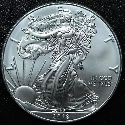 2018 American Silver Eagle 1 Troy Oz. .999 Fine One Dollar Coin • $35.99