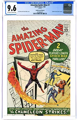 Amazing Spider-Man #1 CGC 9.6 1966 Golden Record Reprint! RARE! P7 421 Cm • $3995