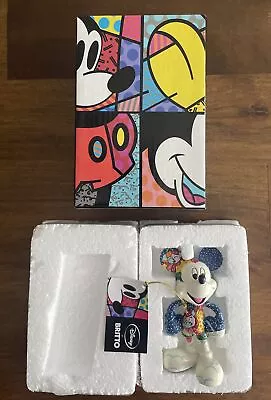 NEW Disney Romero Britto Mickey Mouse 4  Figurine Sweetheart 2010 Retired Rare • $93.99