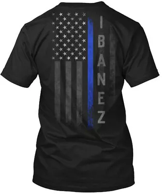 Ibanez Family Thin Blue Line Flag T-Shirt Made In The USA Size S To 5XL • $21.95