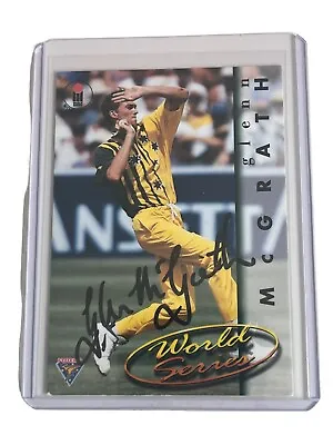 $24.99 • Buy Glenn McGrath SIGNED AUTOGRAPHED Futera World Series Cricket 1995 Australia Card
