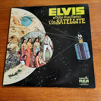Elvis Presley   Elvis Aloha From Hawaii Via Satellite     Cd-4 Quadradisc Double • $22