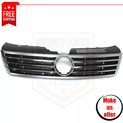 $156.99 • Buy Grille For 2013-2015 Volkswagen CC Black Plastic