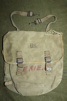Original WW2 U.S. Army Officers/Airborne Musette Bag Named & 1944 Dated • $48.95