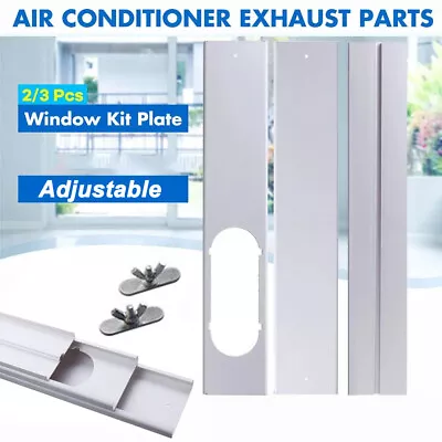 2/3PCS Portable Air Conditioner Window Slide Kit Plate Adjustable + Screws • $31.57