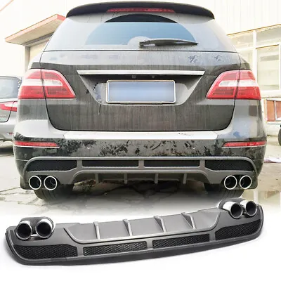 For Mercedes W166 ML350 ML400 2011-15 Rear Bumper Diffuser Lip W/Tail Pipe Tips • $806.55