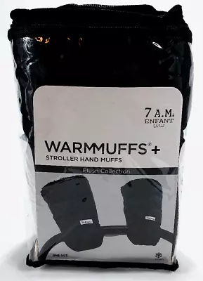 7 AM Enfant Warmmuffs Stroller Hand Muffs/Gloves In Black ~ Plush Collection • $27.99