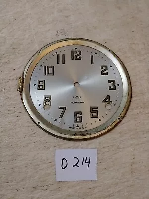 Plymouth Tambour Mantle Clock Dial No Glass • $12.99