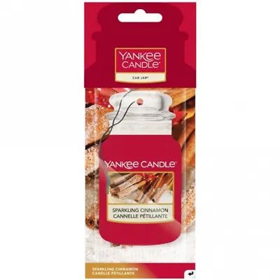 Yankee Candle Car Air Freshener Freshner Fragrance Scent 2D Sparkling Cinnamon • £3.29