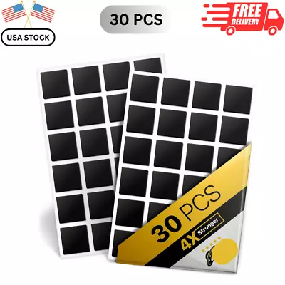 30 Pcs Self Adhesive Flexible Magnetic Squares Peel & Stick Magnetic Sheets • $13.67