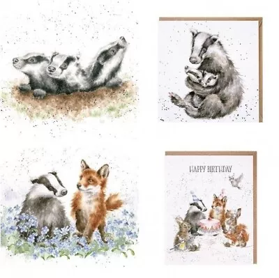 Wrendale Card Badger Baby Badgers • £3.25