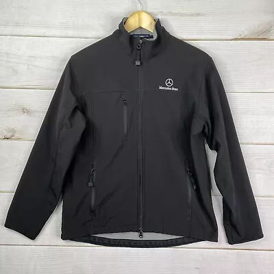 Mercedes Benz Jacket Mens S Port Authority Black Full Zip Pockets Embroidered • $39.99