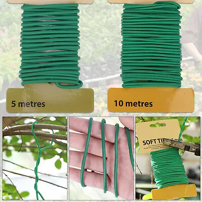 Soft Twist Ties Gardening Plant Tie Flexible Bendy Garden Support Wire Cable • £4.49