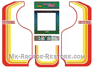 Mr.Do Side Art Arcade Cabinet Kit Artwork Graphics Decals Print • $319