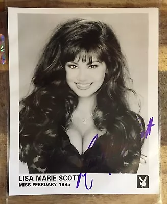 Playboy Miss February 1995 LISA MARIE SCOTT SIGNED / AUTOGRAPHED 8 X 10 Photo • $24.95