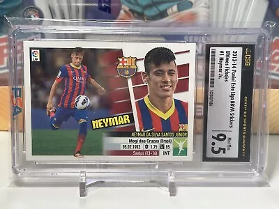 2013-14 Panini Este Liga BBVA Sticker #1 CSG 9.5 - Neymar Barcelona Lyon Brazil • $37.95