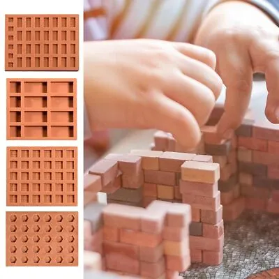 Red Mini Brick Silicone Mold Building Making Miniature Brick Mold  Sand Table • $11.19