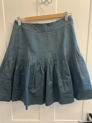 £10 • Buy Reiss Teal Knee Length Flared Skirt - Size 8