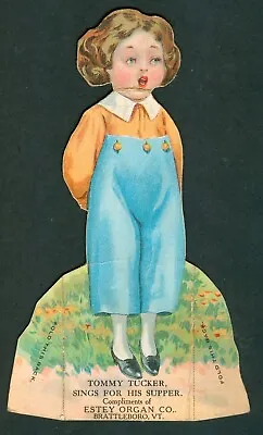 Childrens Nursery Rhyme  Advertising  Paper Doll Tommy Tucker Estey Organ 1890s  • $24.99