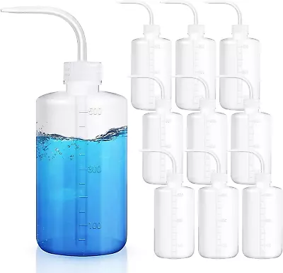 12Pack 500ml Plastic Lab Wash Bottles Squirt Tattoo Bottle With Narrow Mouth • $36.16