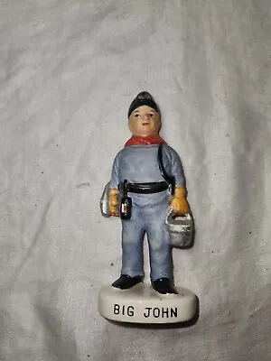 Vintage “Big John” Coal Miner Ceramic Figurine 5 And 3/8  Tall  • $15