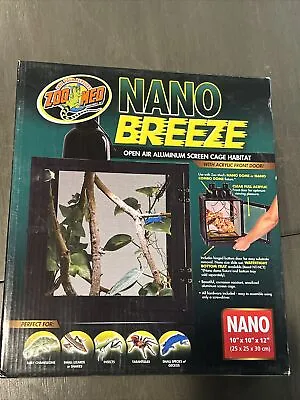 Zoo Med Nano Breeze Aluminum Screen Cage Habitat • $44.99