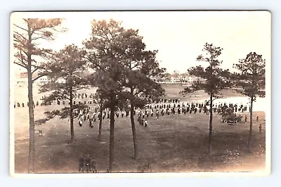 Postcard RPPC Photo Unknown Women Girls Military? Car Bicycle Pre 1907 Scouts? • $7.48