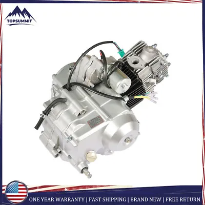 4 Stroke 125cc ATV Engine Motor 3-Speed Semi Auto W/ Reverse Electric Start • $192.35