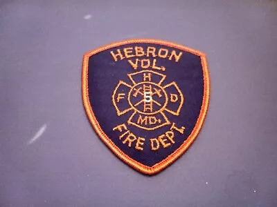 MD - Hebron Maryland    Fire  Rescue   Department Patch - Orange Lettering • $10