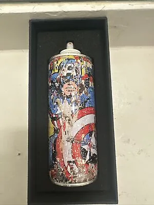 Authentic Mr Brainwash Art - Spray Can -Captain America Signed And Numbered • $550