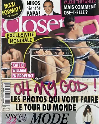 Closer French Magazine No. 379 Kate Middleton  NEW • £39.99