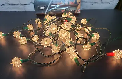 Vtg Atomic Star Burst White Clear Lights Reflector Diamond String Christmas Tree • $14.98