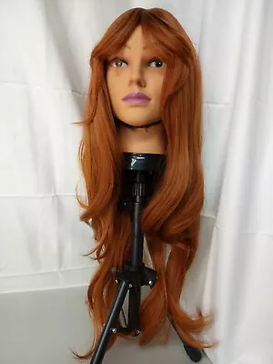 Women Full Wig Long Curly Hair Synthetic Cosplay Wigs Brown Red Blonde Highlight • $20.49