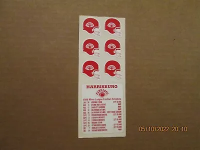 MLFS Harrisburg Patriots Vintage 1989 Minor League Sticker Helmets & Schedule • $40