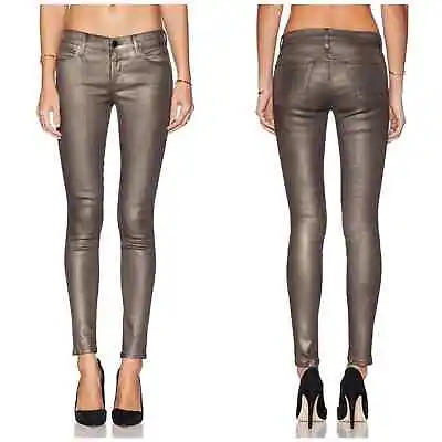 NWT J Brand Mid Rise Super Skinny In Gold Dust 620E419 Size 24 • $89.99