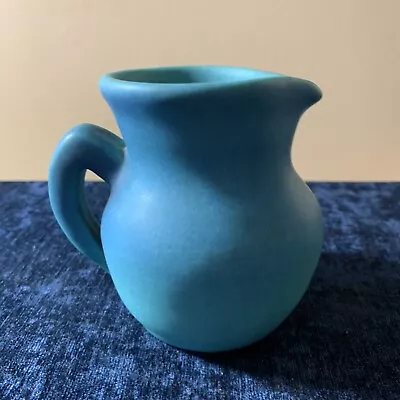 Vintage Van Briggle Pottery Miniature Pitcher 3  Tall Blue ORIGINAL • $36