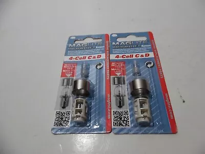 Maglite 4 Cell C & D Replacement Maglite Bulb MAG-NUM Star II Xenon Lot Of 2 • $14.95