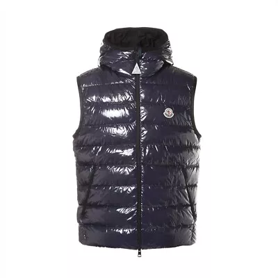 Moncler 20 Years Nylon Down Vest 3 Men's Navy LAPPE • $771.51