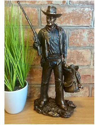 Studio Bronze Screen Legend John Wayne Standing With Rifle Figurine JD60349 • £49.95