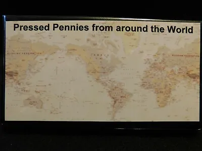 Elongated Pressed Penny Souvenir Album Book ... Pressed Pennies Around The World • $6.50