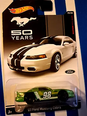 2014 Hot Wheels-50 Years   '03 Ford Mustang Cobra    -Walmart Exclusive. • $9.99