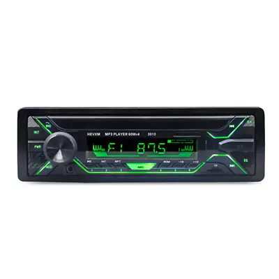 Single DIN Car Radio Bluetooth Audio MP3 Player Dash AUX USB FM With 7 LED Color • $38.60