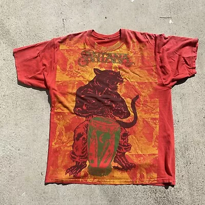 Santana 1999 Michael Roman World Tour All Over Print T -shirt 23.5” X   29” • $110