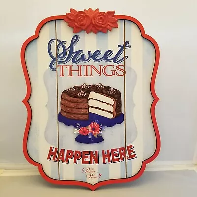 Pioneer Woman Sweet Things Happen Here Sign Cake Decor New  • $9.99