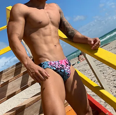 Men's Floral Swim Brief - Swimsuit • $29