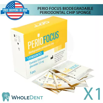 $66.50 • Buy Dental PerioFocus Collagen Chips Sponge Perio Sterile Chlorhexidine Surgical 