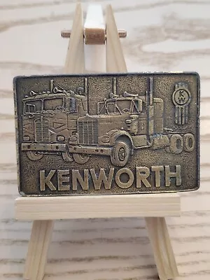 Kenworth Truck Vintage 1970s Solid Brass USA Belt Buckle Collection Only. Read  • $17.99