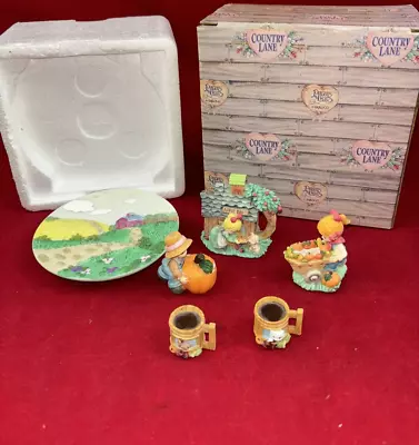 Vintage  Country Lane Mini Tea Set 312738L Rare  1999  Enesco Precious Moments • $34.97